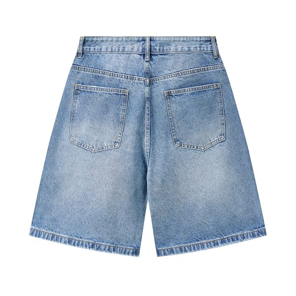 1787217469371778.jpg 3576 Men's 11.8 oz Baggy Loose Graffiti Printing Denim Shorts
