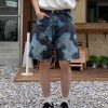 1787217529935275.jpg 3576 Men's 11.8 oz Baggy Loose Graffiti Printing Denim Shorts