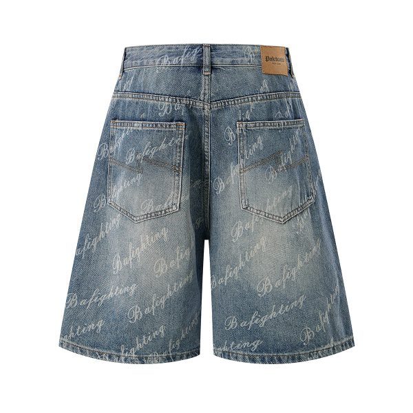 1787219047207483.jpg 6553 Men's Summer 12.7 oz Lyocell Baggy All‑Over Printing Denim Shorts