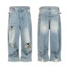 1787302317238801.jpg TJ175 Men's Ripped Webbing Metal Adjuster Buckle Wide Leg Jeans