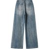 Women's 11 OZ Classic Five Pockets Wide Leg Jeans