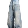 1787555041704960.jpg MJ016 Men's 15.5 OZ Y2K Baggy Double Waist Wide Leg Patchwork Jeans