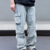 1787568201199391.jpg 8557 Men's 14.2 OZ Vintage Light Wash Cargo Baggy Jeans