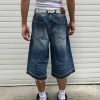 1787583231917338.jpg TJ177 Men's 12.5 OZ Baggy Loose Destroyed Ripped Raw Hem Capri Cropped Jeans