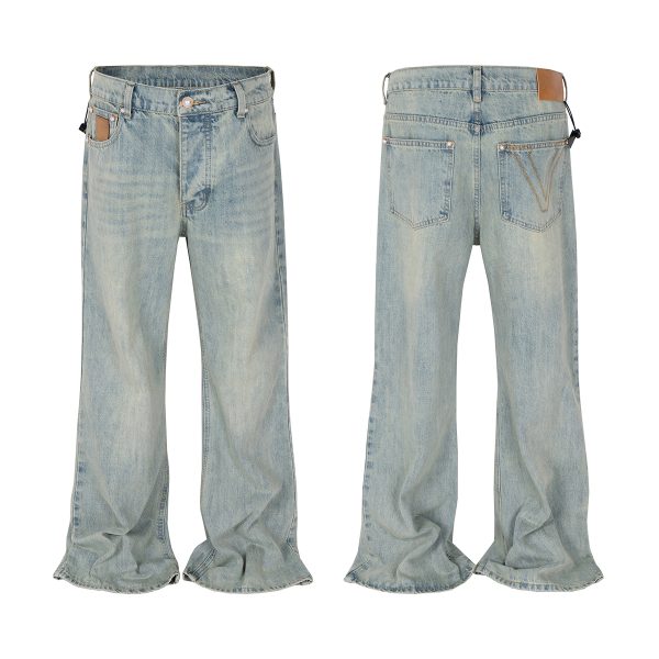 1787621880190533.jpeg TJ126 Men's 13.6 OZ Mud Vintage Wash Bootcut Jeans