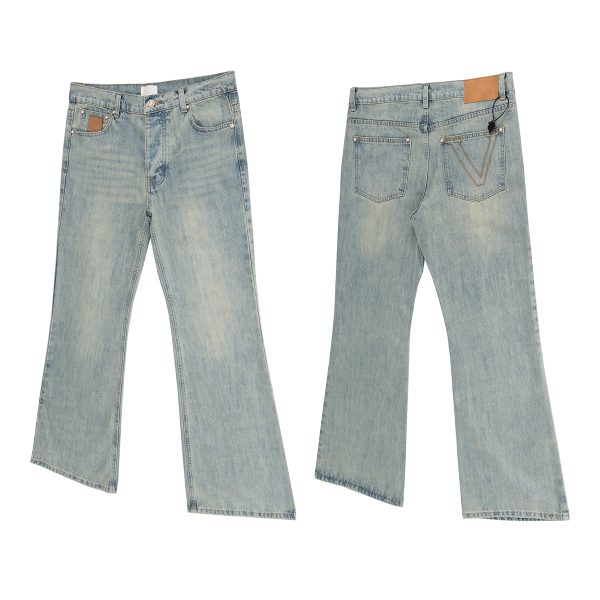 1787621887211406.jpeg TJ126 Men's 13.6 OZ Mud Vintage Wash Bootcut Jeans
