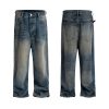 1787625430711780.jpg FJ071 Men's 14.6 OZ Mud Vintage Wash Relaxed Straight Jeans