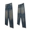 1787625444182740.jpg FJ071 Men's 14.6 OZ Mud Vintage Wash Relaxed Straight Jeans