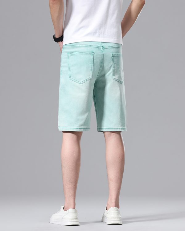 2708 Men's 10.2 OZ Slim Fit Colored Denim Shorts