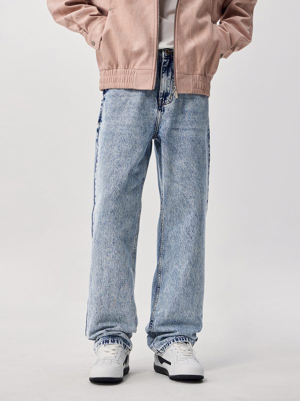 1787742125700878.jpeg 9911 Men's 12 OZ Vintage Salt Wash Relaxed Straight Jeans