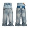 1787744578487102.jpg MJ016 Men's 15.5 OZ Y2K Baggy Double Waist Wide Leg Patchwork Jeans