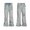 1787746084612226.jpg TJ162 Men's 13.2 OZ Vintage Ripped Splatter Painting Bootcut Jeans