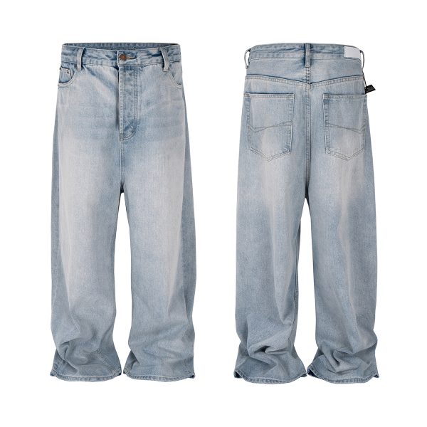 1787746507852713.jpg M-FJ013 Men's 13.2 OZ Light Stone Wash Vintage Blue Wide Leg Jeans