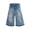1787748835379085.jpg TJ177 Men's 12.5 OZ Baggy Loose Destroyed Ripped Raw Hem Capri Cropped Jeans