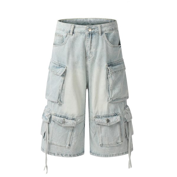 1787749131875360.jpg 1519 Men's 12.5 OZ Baggy Loose Cargo Capri Cropped Jeans