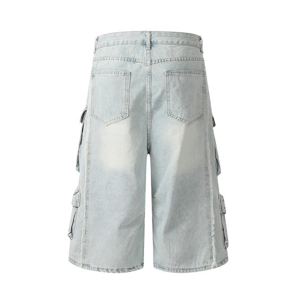 1787749180555234.jpg 1519 Men's 12.5 OZ Baggy Loose Cargo Capri Cropped Jeans