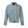 DY-994 Men's 14.8 OZ Boxy Stretch Vertical Slub Trucker Denim Jackets