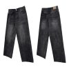1787817260541512.jpg FJ067 Men's Enzyme Stone Wash Charcoal Black Baggy Jeans