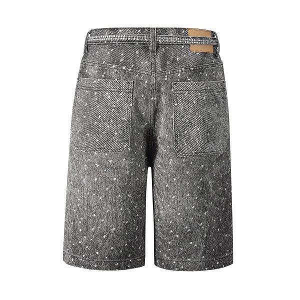 1787829920487294.jpg Q183 Men's 14.5 OZ 100% 3D Digital Printing Rhinestone Baggy Shorts