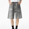1787832910159102.jpg Q183 Men's 14.5 OZ 100% 3D Digital Printing Rhinestone Baggy Shorts