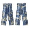 1787920613445700.jpg 3752 Men's 10.4 OZ 100% Cotton Baggy Checkered Jacquard Denim Jeans
