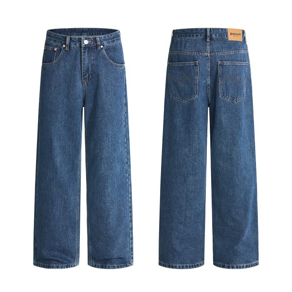 1787930427744626.jpg 6823 Men's 11.8 OZ Cleanfit Stone Wash Relaxed Straight Jeans
