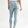1788123520457758.png Women's Stretch High Rise Skinny Pale Light Blue Enzyme Stone Wash Sandblasted Jeans