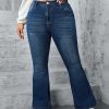 1788124133781171.jpg 819 Women's 12 OZ Plus Size High Rise Flare Embroidered Back Pockets Jeans