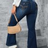 1788124155850028.jpg 819 Women's 12 OZ Plus Size High Rise Flare Embroidered Back Pockets Jeans
