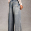 1788125377314083.png Women's 12.8 OZ All‑over Rhinestone Wide Leg Snow Wash Jeans