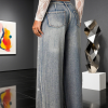 1788125404859828.png Women's 12.8 OZ All‑over Rhinestone Wide Leg Snow Wash Jeans