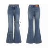 Women's 11.5 OZ High Rise Bow Tie Lace‑up Flare Jeans