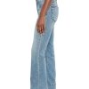 Women's 11.8 OZ High Rise Faded Western Cuffed Hem Flare Jeans