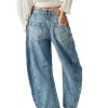 1788141876614813.jpg Women's 11.8 OZ Mid Rise Rigid Acid Stone Wash Barrel Ankle‑length Jeans