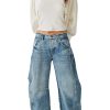 1788141910735421.jpg Women's 11.8 OZ Mid Rise Rigid Acid Stone Wash Barrel Ankle‑length Jeans