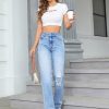1788169384451630.jpg 35726 Women's 11.5 OZ High Rise Ripped Regular Straight Leg Jeans