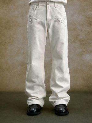 1788598366238768.jpg EMBD001 Men's 13 OZ 3D Embossed Embroidery Bootcut Jeans