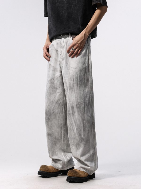 1788608590940552.jpg BY490 Men's 12.8 OZ Grunge Marble Tie Dye Wash Wide Leg Jeans