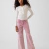 1788715230936058.jpg 10 OZ Big Girls Y2K Pink Low Rise Wide Leg Cargo Jeans
