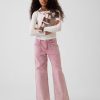1788715236703395.jpg 10 OZ Big Girls Y2K Pink Low Rise Wide Leg Cargo Jeans