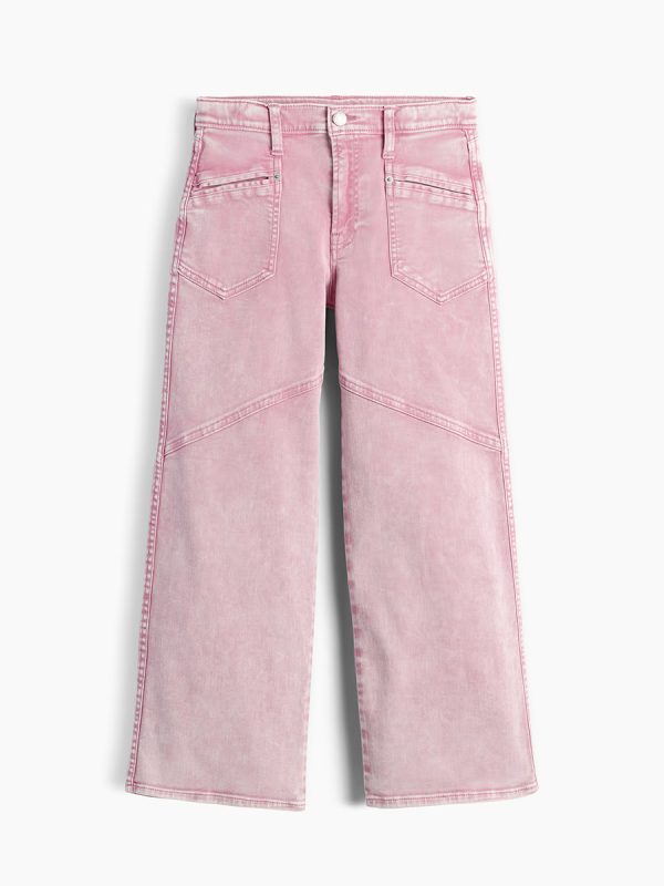1788715239427209.jpg 10 OZ Big Girls Y2K Pink Low Rise Wide Leg Cargo Jeans