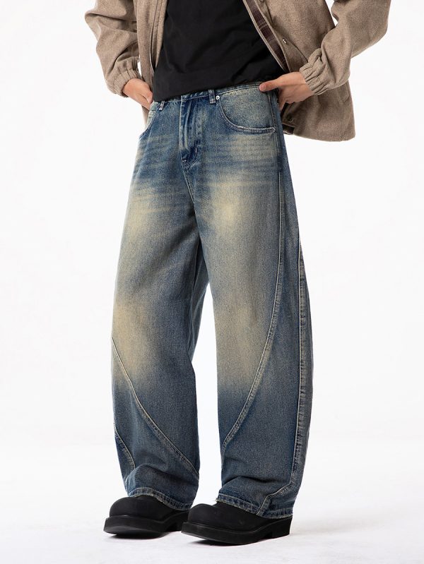 1788826394532629.jpg PB004 Men's 12.8 OZ Banana Curved‑leg Cut Vintage Faded Jeans