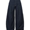 1788826452656823.jpeg 3066 Men's 10.8 OZ Baggy Raw Dark Indigo Denim Pleated Balloon Jeans