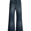 Q215  Men's 14.5 OZ 100% Cotton Classic Five Pockets Bootcut Jeans