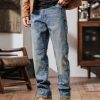 1788827716581845.jpg 5067 Men's 12.8 OZ Selvedge Slim Fit Straight Denim Jeans
