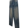 1788827809709277.jpg FJ071 Men's 14.6 OZ Mud Vintage Wash Relaxed Straight Jeans