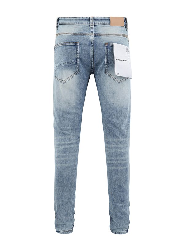 1788833256905976.jpg PB105 Men's 10.6 oz Stretch Destroyed Ripped Skinny Fit Jeans