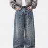 1788833777700381.jpg H3816 Men's 13.7 OZ All‑Over Printing Loose Straight Denim Jeans