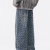 1788833789140833.jpg H3816 Men's 13.7 OZ All‑Over Printing Loose Straight Denim Jeans