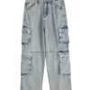 1788834102289075.jpg 8557 Men's 14.2 OZ Vintage Light Wash Cargo Baggy Jeans